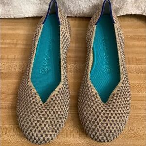 Rothys Limited Edition Multi Metallic Sparkling Round Flats​​​​​​​​